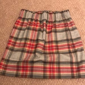 J. Crew factory city skirt plaid